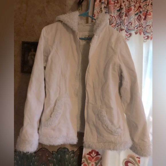 Seventy seven 77💕White corduroy winter coat 💕 - Picture 3 of 10